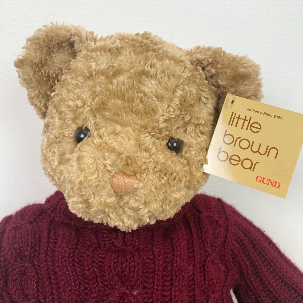 Vintage GUND Bloomingdale's Little Brown Bear 2003 Teddy Stuffed Animal